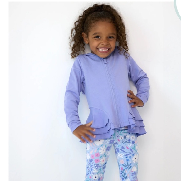 Little sleepies Girls zip up sweatshirt 6-12 months - Picture 5 of 5